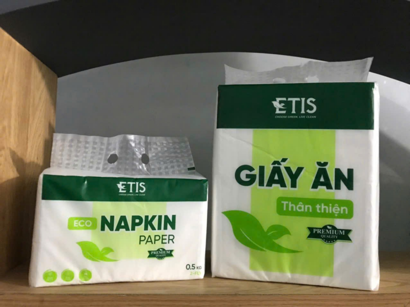 Giấy lụa gấp đóng cân Etis